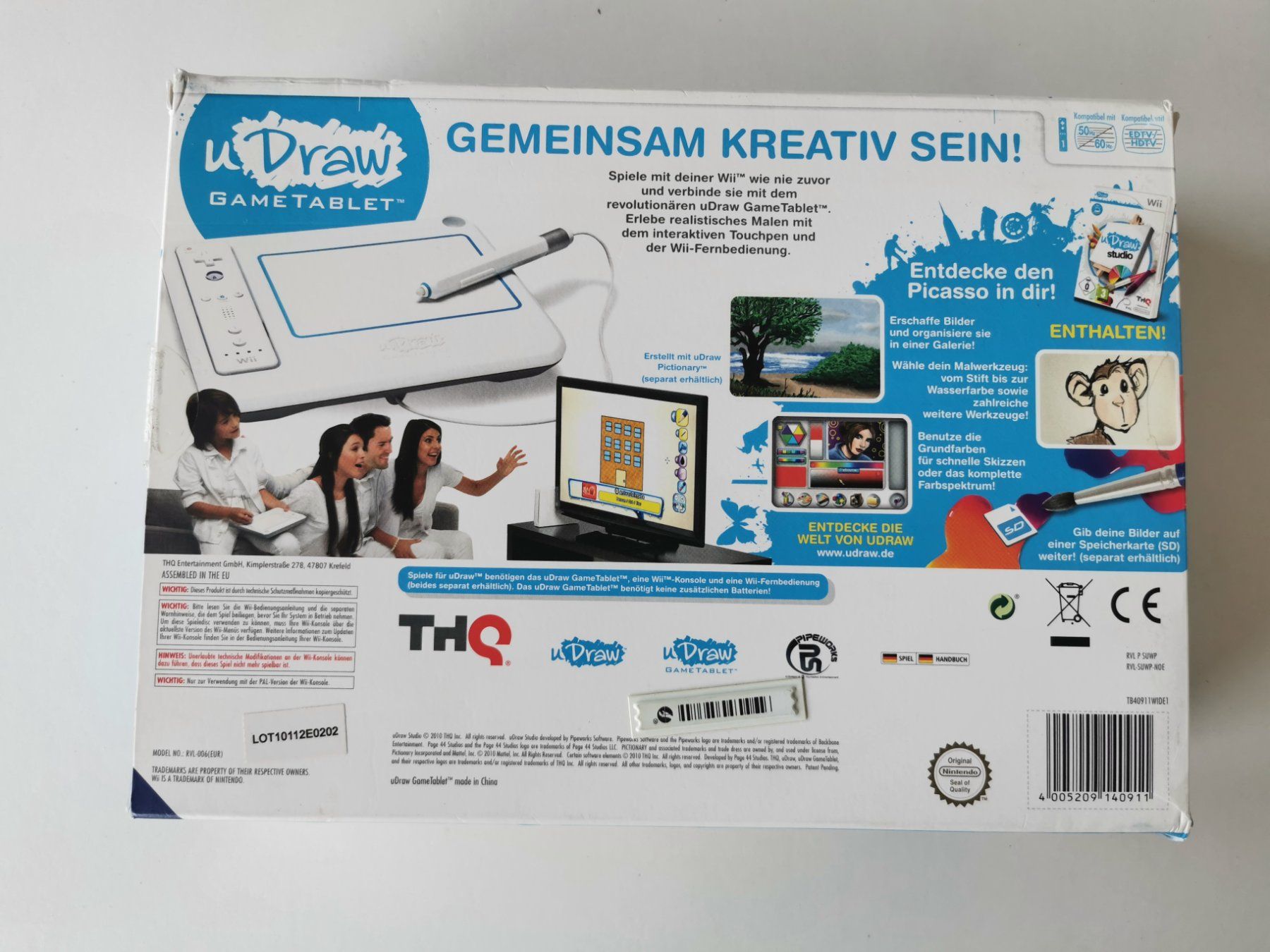 Nintendo Giochi: Wii - uDraw Gametablet OVP mit uDraw Studio – Usato da Lenzburg venduto da eyworld 1