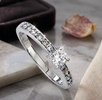 Pavé Stil Silberring (925)