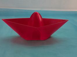 Rotes koziol Schiffchen als Zitronenpresse, Ahoi