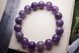 Amethyst    12mm Armband –Edelsteinstube Rausverkauf
