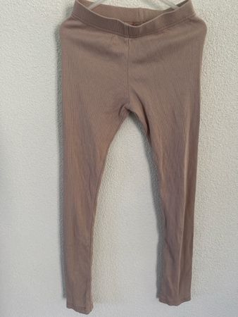 Gerippte Handmade Leggings altrosa Grösse 140 guter Zustand