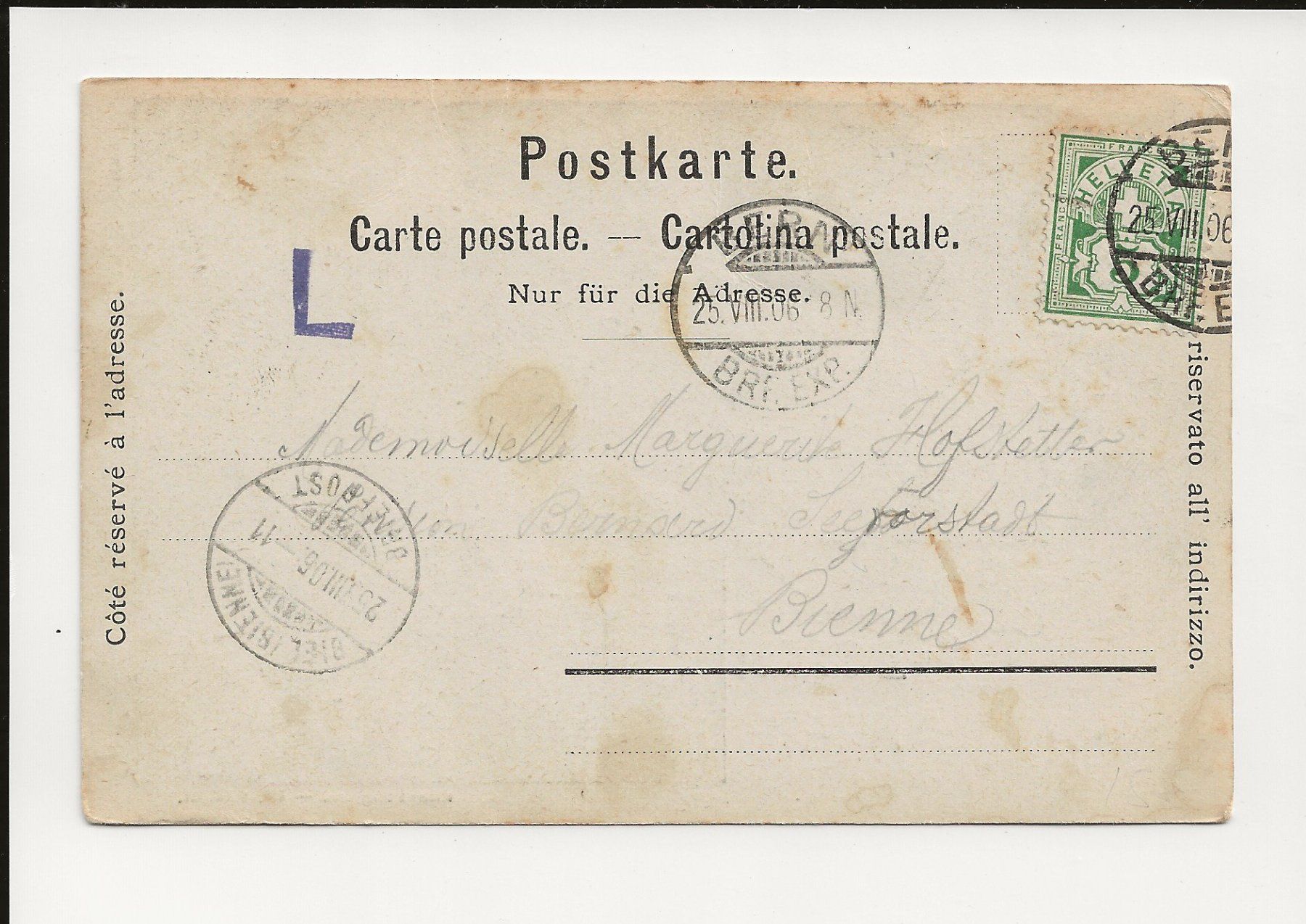 Cartoline postali: AK 1906 Kornhauskeller in Bern Innenansicht – Usato da Greifensee venduto da 315WDO 1