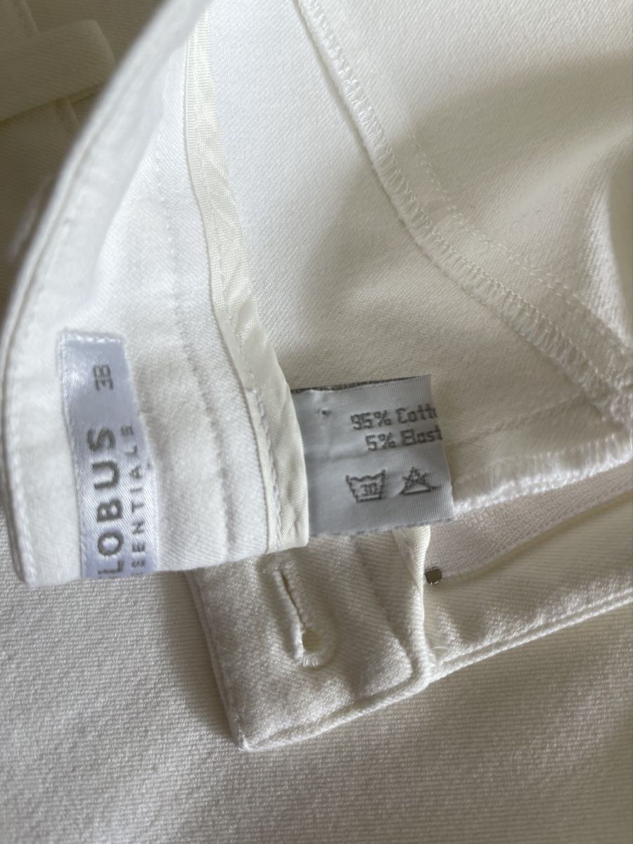 Globus Pantaloni: GLOBUS ESSENTIALS Hose Gr. 38 / Weiss – Usato da Zürich venduto da Recode.Fashion 8