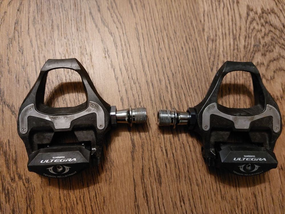 Pedales Bicicleta Used Shimano Ultegra PD-6800 SPD-SL Road Pedals