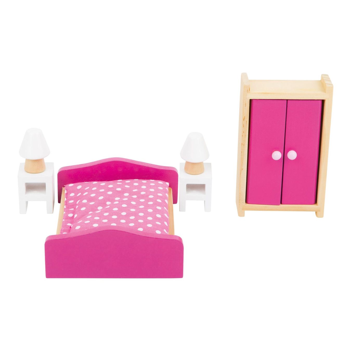 Giocattoli: Puppenhausmöbel Schlafzimmer – Nuovo e nell'imballaggio originale da Wettingen venduto da Swala