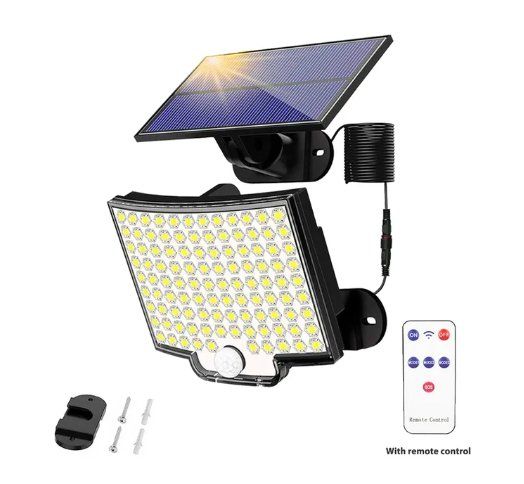 Solar Außenleuchte Mit Sensor Solarlampe Für Außen, 106 LED