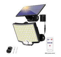 Solarlampen 106 LED mit Bewegungsmelder für Außen
