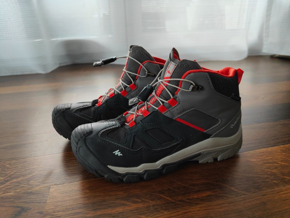 Trekkingschuhe Kinder - Wasserdichte Outdoor-Schuhe Mit Klettverschluss