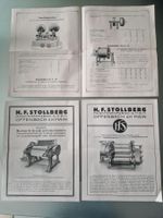 Prospekt H.F. STOLLBERG Maschinenfabrik Vintage, Rarität!