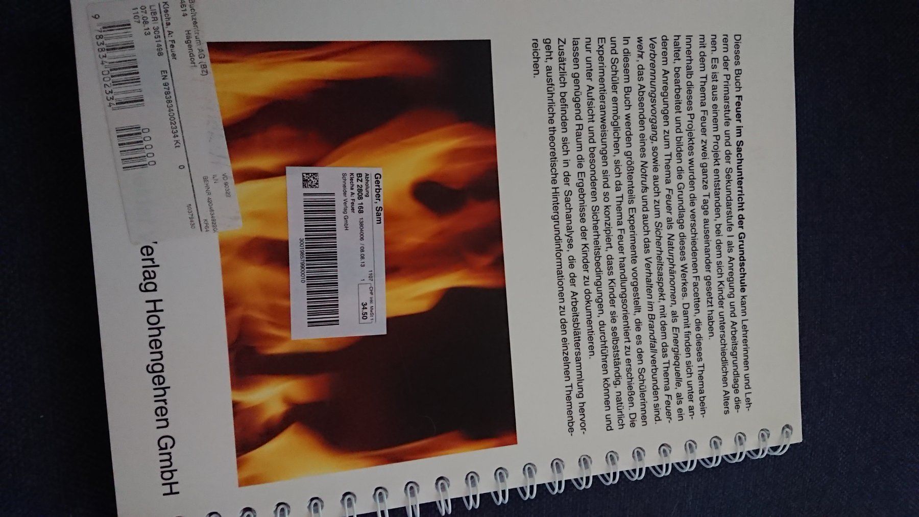 Bücher: Feuer im Sachunterricht – Gebraucht aus Ostermundigen von Krimskrams8 1