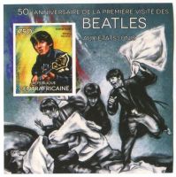 Block "The Beatles. George Harrison". Zentralafrikanische Re