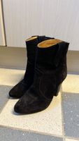 Schwarze Wildlederstiefel Grösse 38