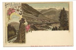 Gruss aus Airolo (TI) Stalvedro - Künzli Litho-AK - um 1900