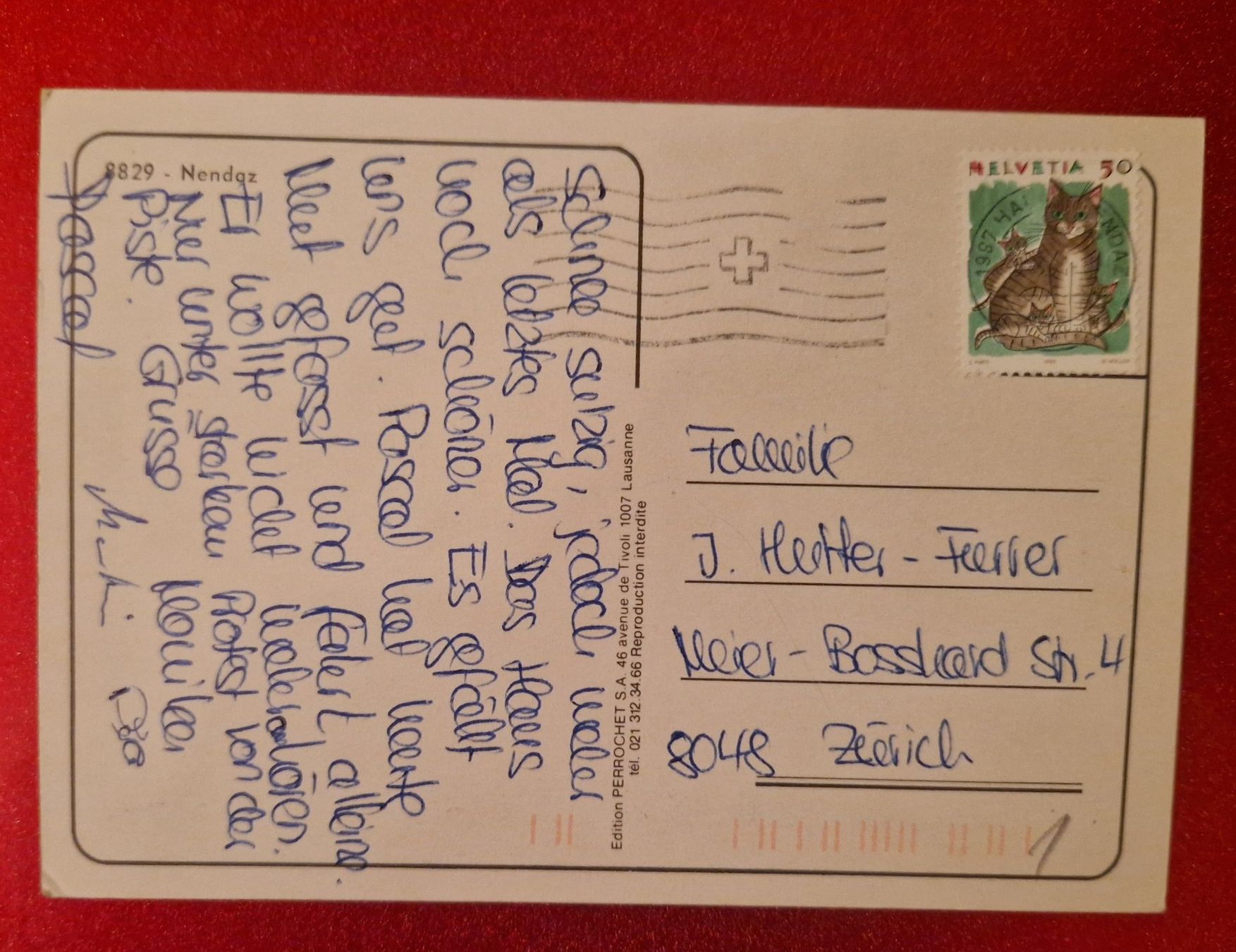 Cartoline postali: Nendaz VS, Winterlandschaft 1990 – Usato da Melchnau venduto da Arthurius 1