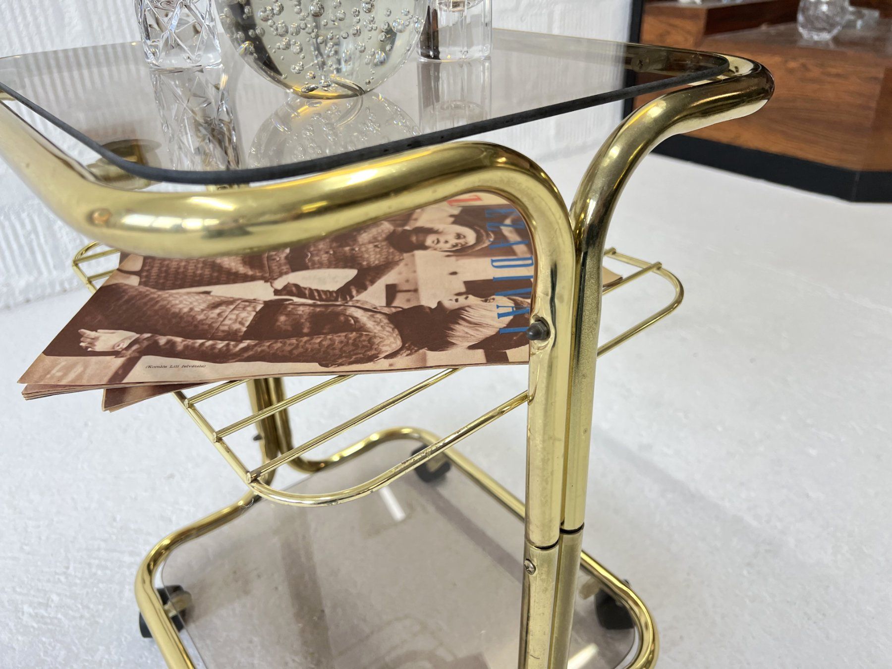Tavoli: Vintage Beistelltisch - Messing – Usato da Walzenhausen venduto da stilvollwohnen 2