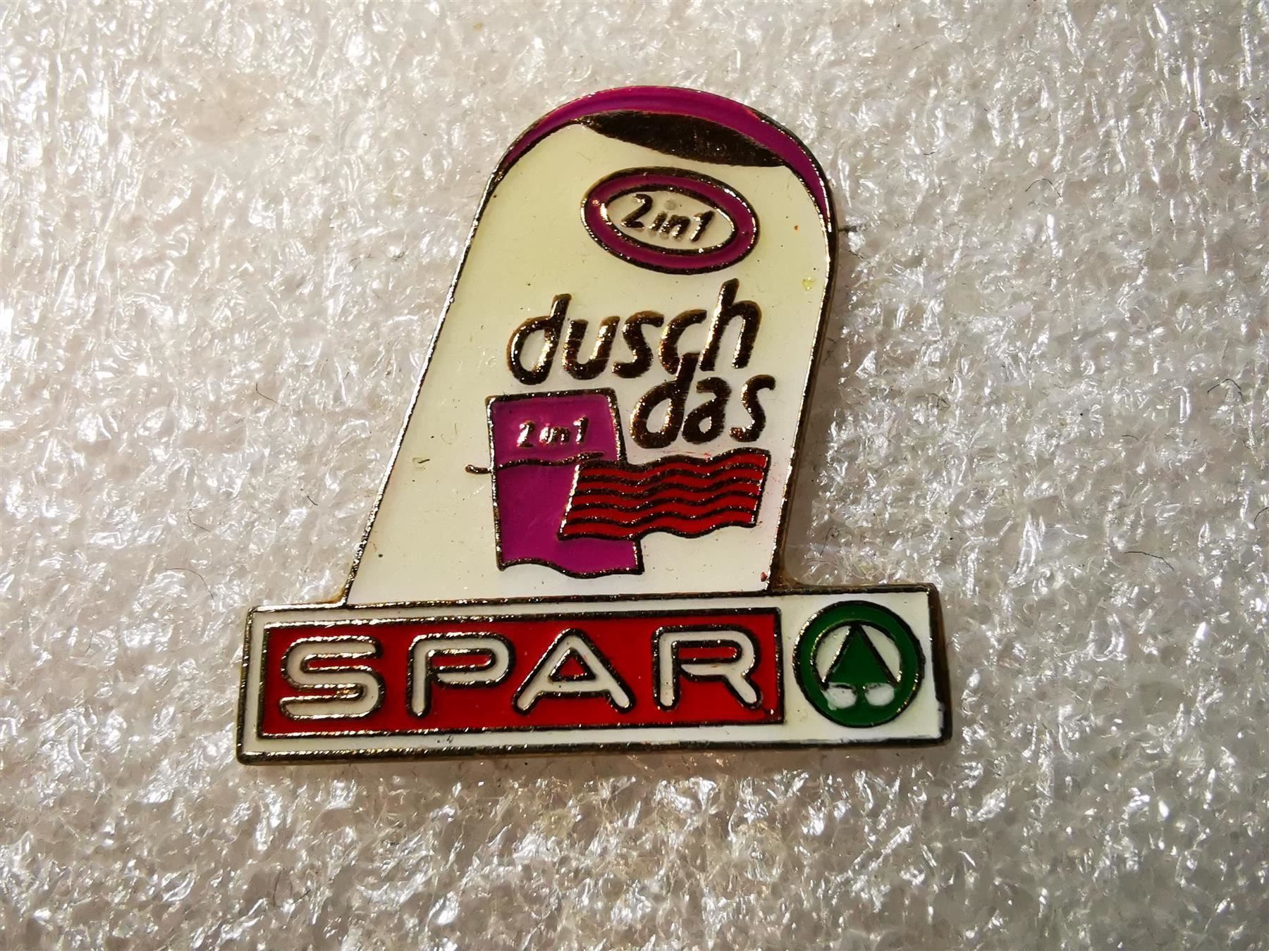 Placchette & Badge: Ansteckpin 87: Spar x dusch das 2 in 1 – Usato da Oppligen venduto da Pin-Fall-Shop