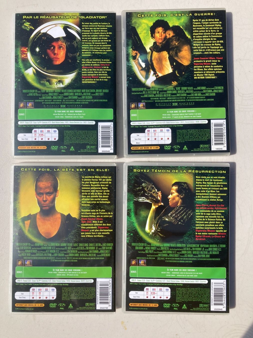 Tous les DVDs: Coffret DVD - Alien - Quadrilogy – D'occasion à Bassecourt par CALUMET-X 3