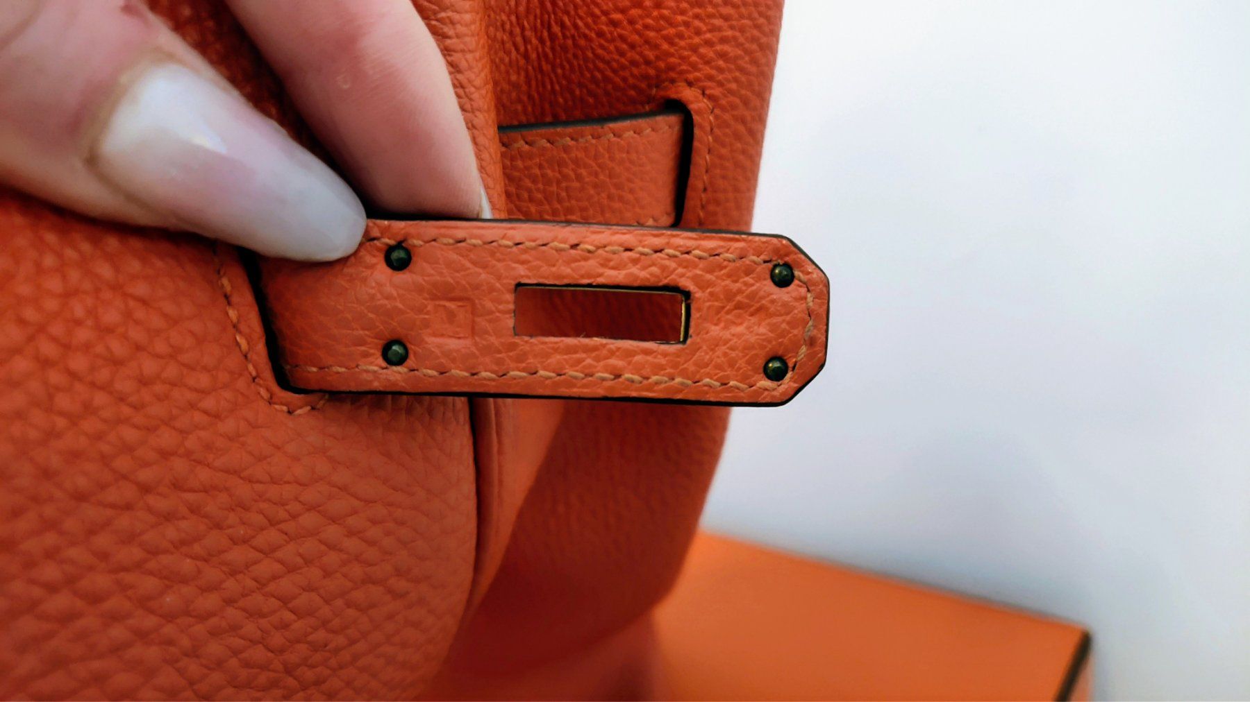Hermès Borse: Hermes Birkin 35 Togo, orange – Usato da Meilen venduto da Aphrodite87 7