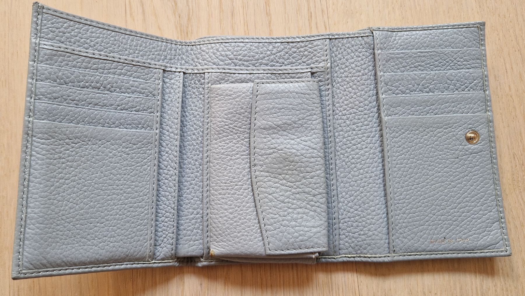 Portemonnaie: Navyboot Portemonnaie von Leder hellblau – Gebraucht aus Gasel von sale65 1