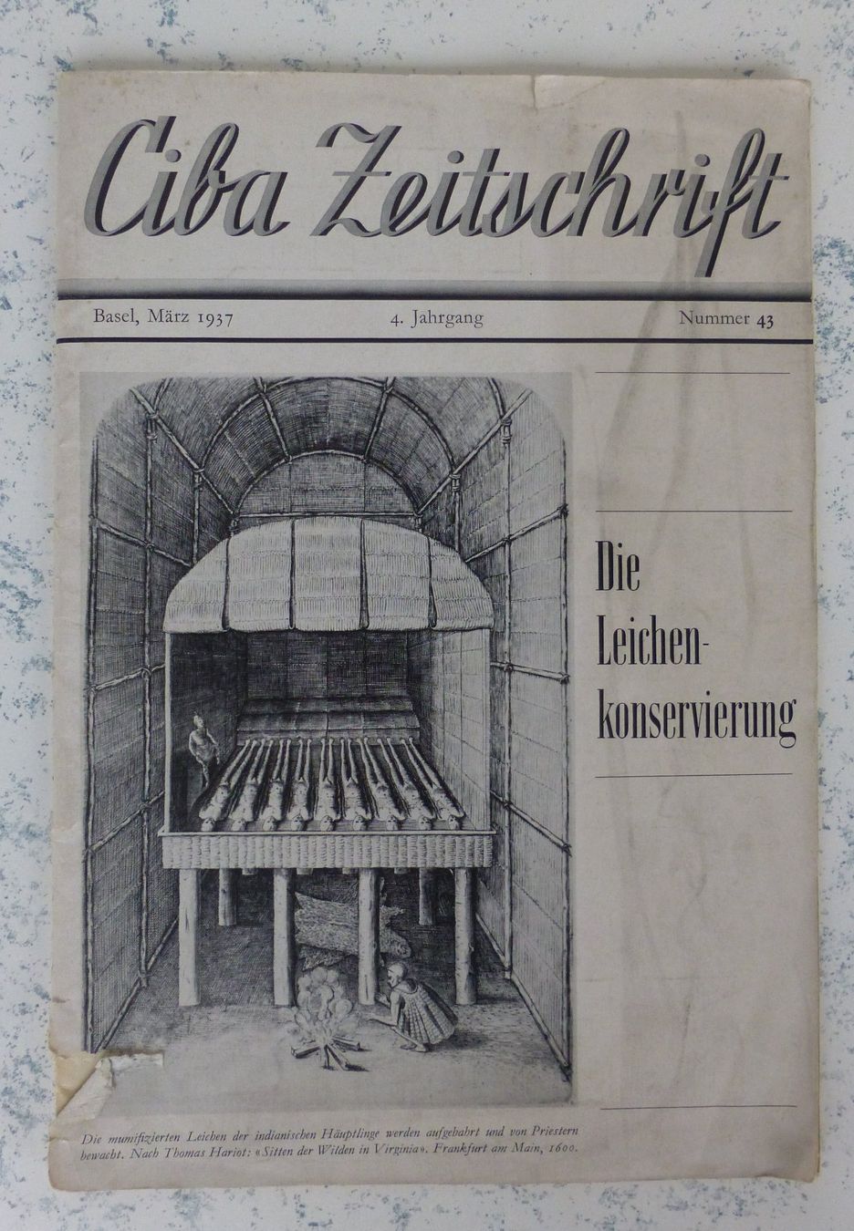 Riviste & Magazine: Ciba Zeitschrift von 1937 – Usato da Basel venduto da Falconis
