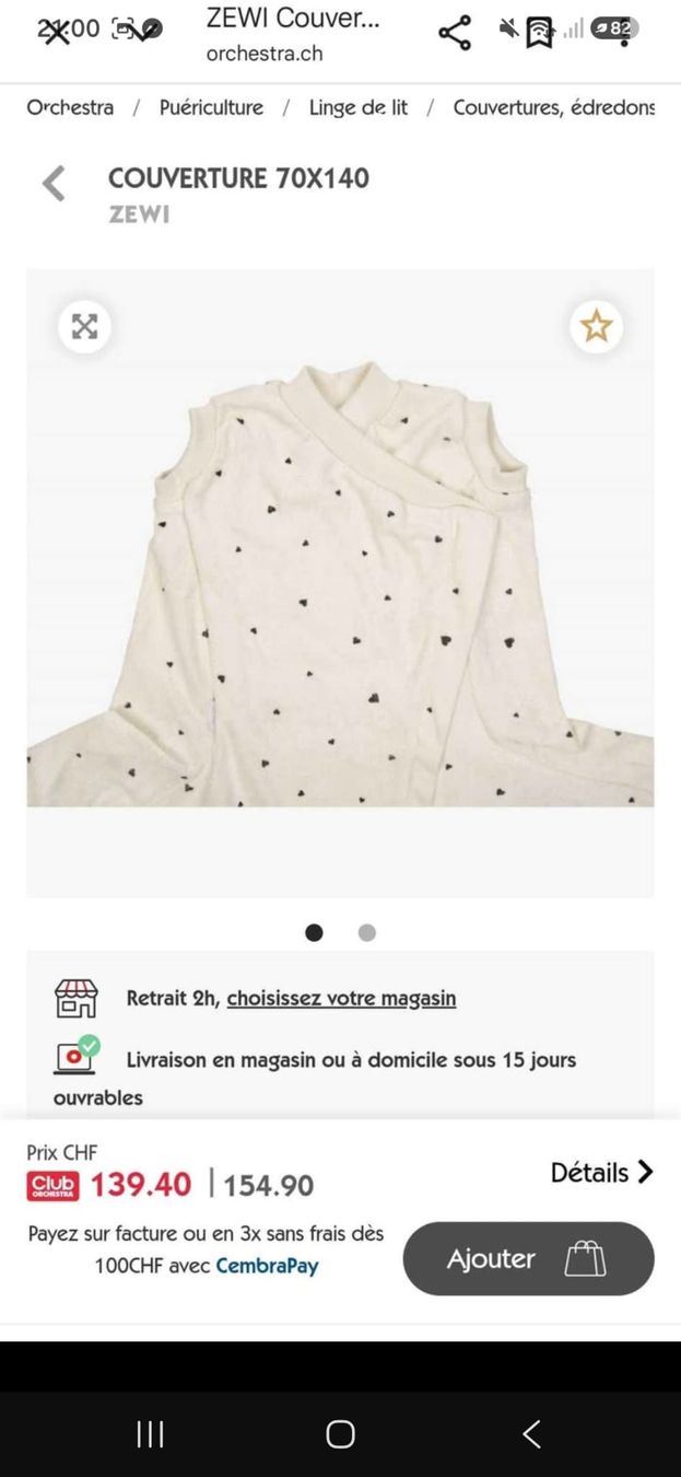 Zewi Couvertures: Drap ZEWI – Neuf (Voir description) à Brignon (Nendaz) par dan_8jby 1