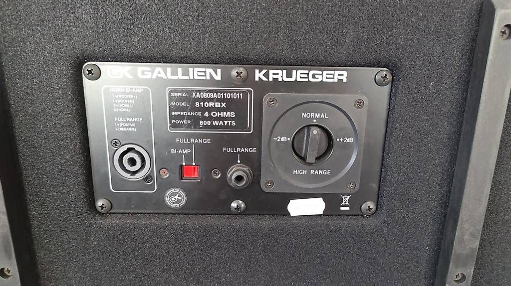 Gallien-Krueger Amplificatori: Gallien-Krueger Fusion Bass Stack – Usato da Schlieren venduto da Basscenter 3