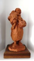 Handgemachte dekorative Skulptur aus Terracotta - Italien