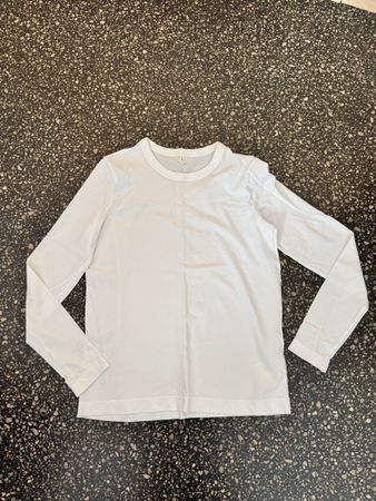 Arket white cotton long sleeve t shirt size small