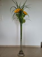 stilvolle Deko-Vase "Elefantenfuss" Glasi Hergiswil /Blumen