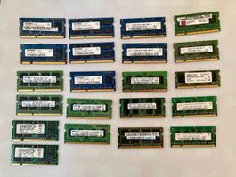 Laptop Ram DDR2 DDR3 1GB 2GB und 4GB Kits