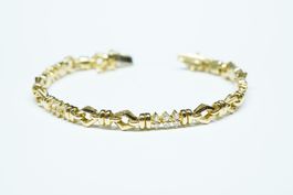 Armband 18k Gelbgold mit Diamanten