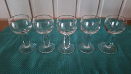 5 vintage Schnapsgläschen
