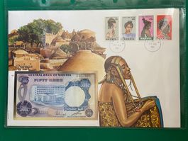 Banknotenbrief Nigeria - fifty Kobo
