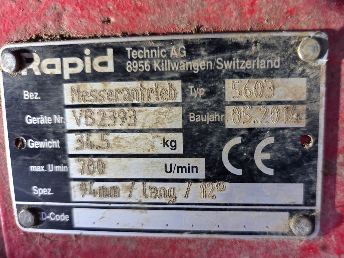 Rapid Raccolta foraggio grezzo: Ausleger Rapid – Usato da Langnau b. Reiden venduto da KLT6262 4
