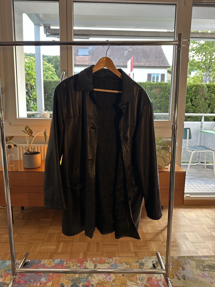 Manteaux: Schwarze Herren Lederjacke, L,  – D'occasion à Zürich par kuuubi