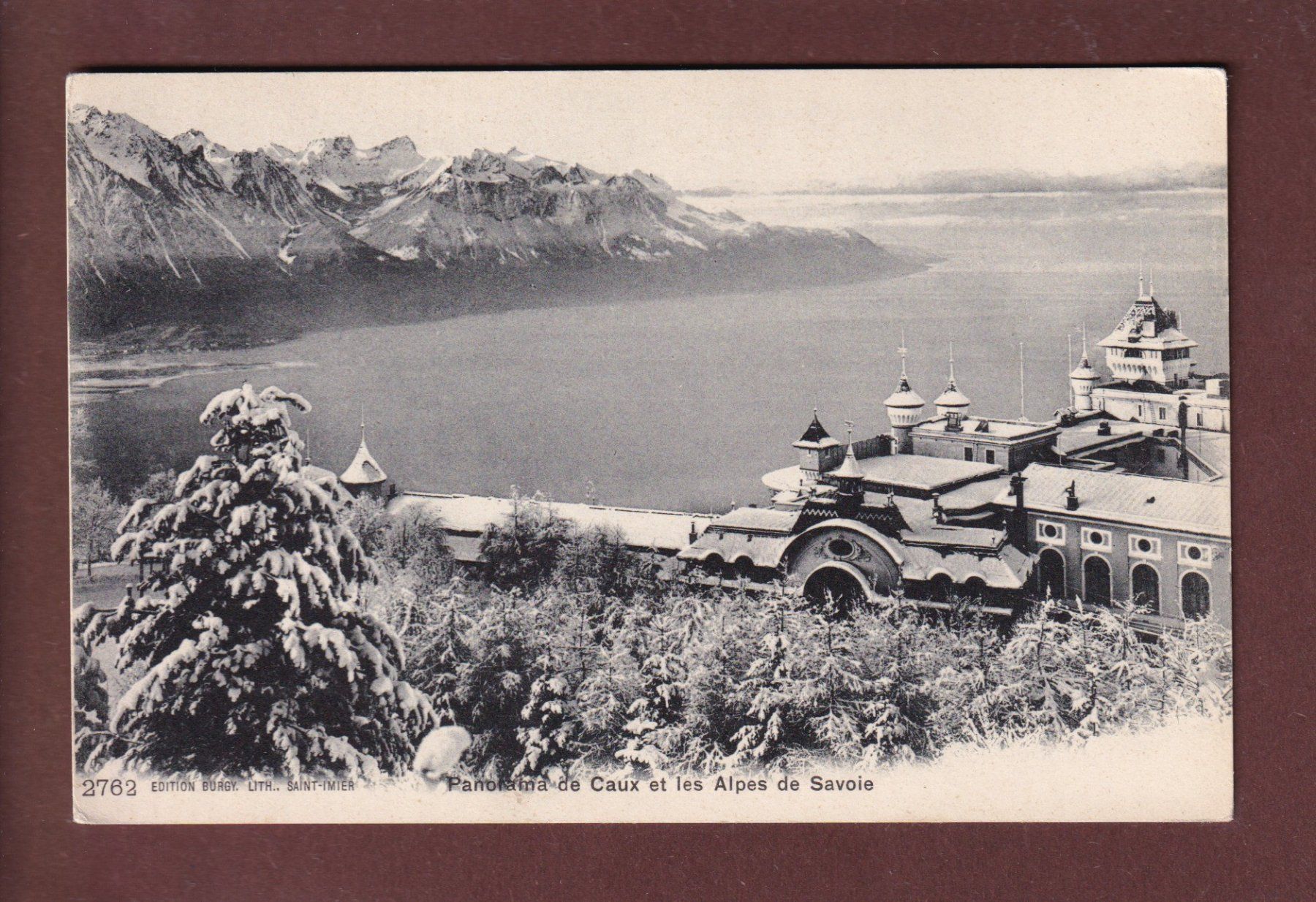 Cartoline postali: CAUX et les Alpes de Savoie – Usato da Pully venduto da nicecards-shop