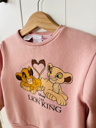 Zara 86, Bluse, Disney, rosa, Lion King, Sweatshirt