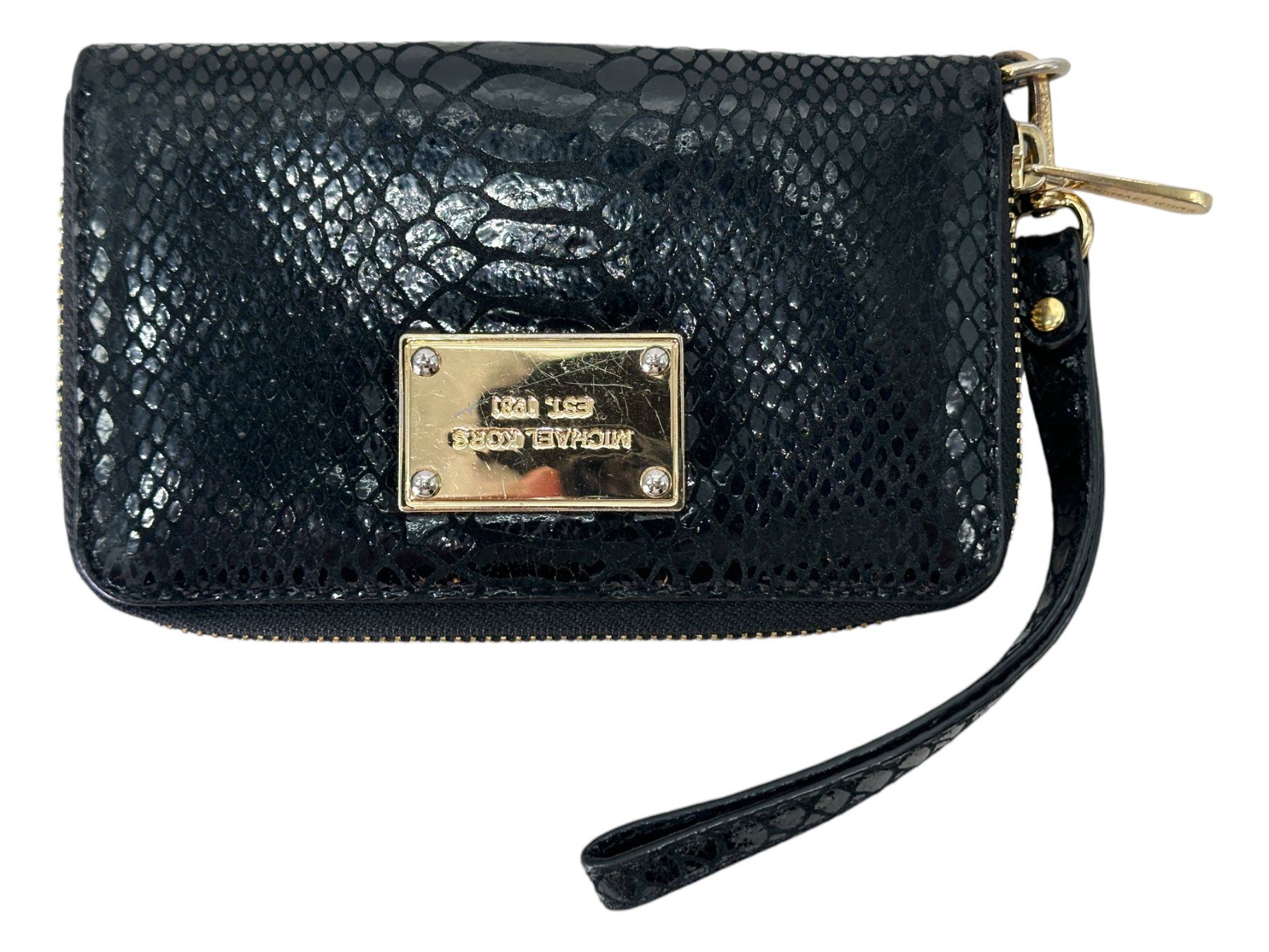 Michael Kors Portafogli: Portefeuille Michael Kors python noir – Usato da Morges venduto da vintix 4