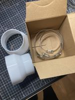 Neu 2 Stück Abluftschlauch Adapter 100mm auf 75mm