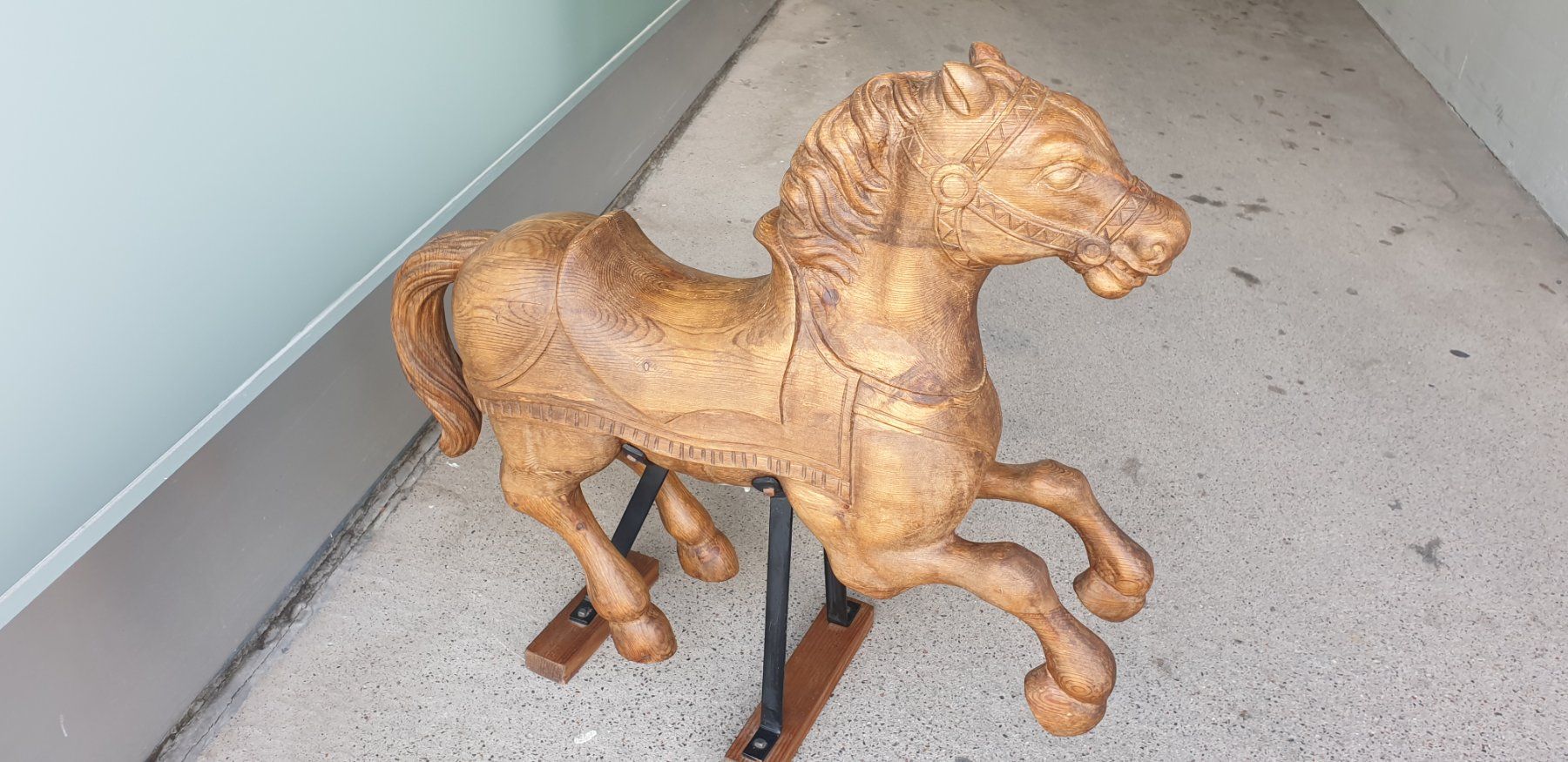 Skulpturen & Statuen: Massive Holzskulptur, Pferd, Holzpferd – Gebraucht aus Emmen von Brockofsky 6