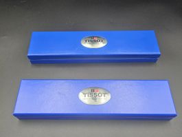 Lot de 2 boîtes bleues Tissot d'origine, bracelet