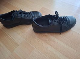 Damen Ledersneaker Schwarz Ecco Grösse 36