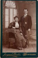 Kabinettfoto, Jacques Studer, Weinfelden, Ehepaar