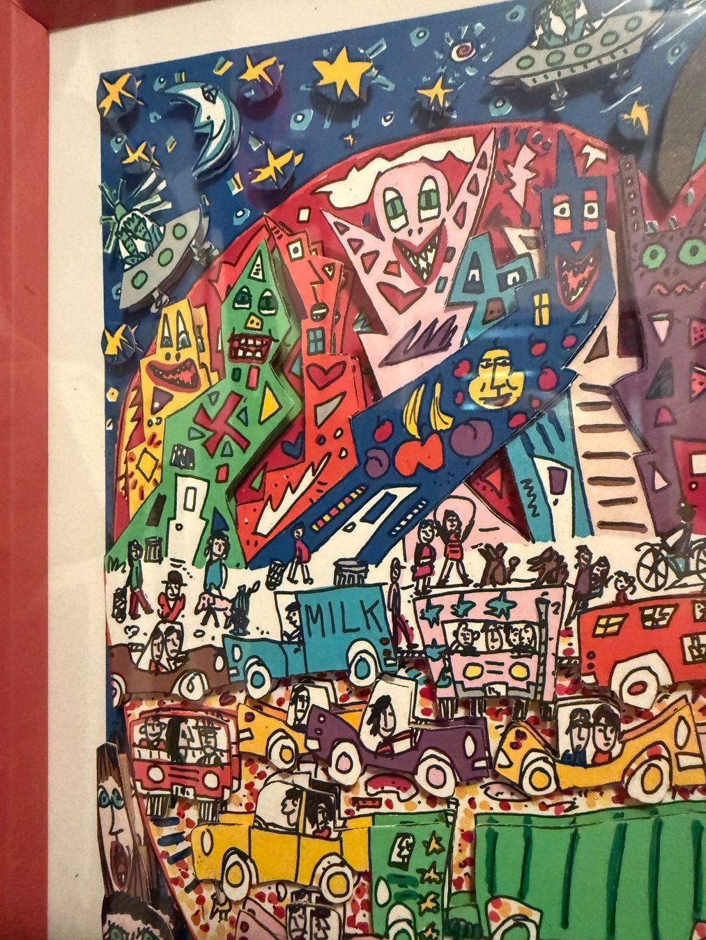 James Rizzi 3D Grafik Welcome to the Big Apple sig+nr,1990