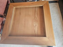 Wohnzimmertisch Holz/Glas mit Schublade