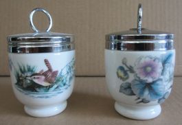 2 Egg Coddler, Royal Worcester, für je 1 Ei, Top Zustand