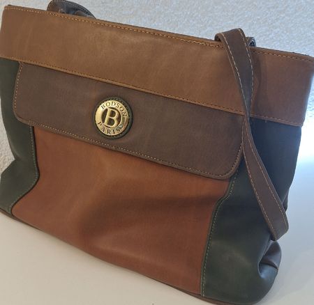 Bodson Paris Handtasche Leder Mixfarben guter Zustand