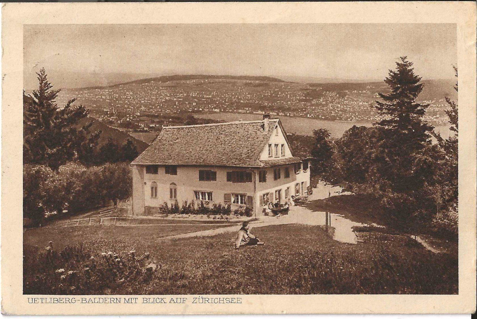 Cartoline postali: Karte Berghaus Stallikon 1923 – Usato da Zürich venduto da Philacat11
