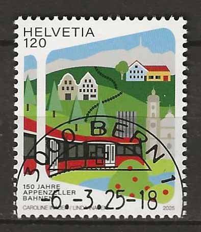 Alle Briefmarken: M2043 - Chemin de fer Appenzel  1er jour – Gebraucht aus Trélex von Phil_Albert