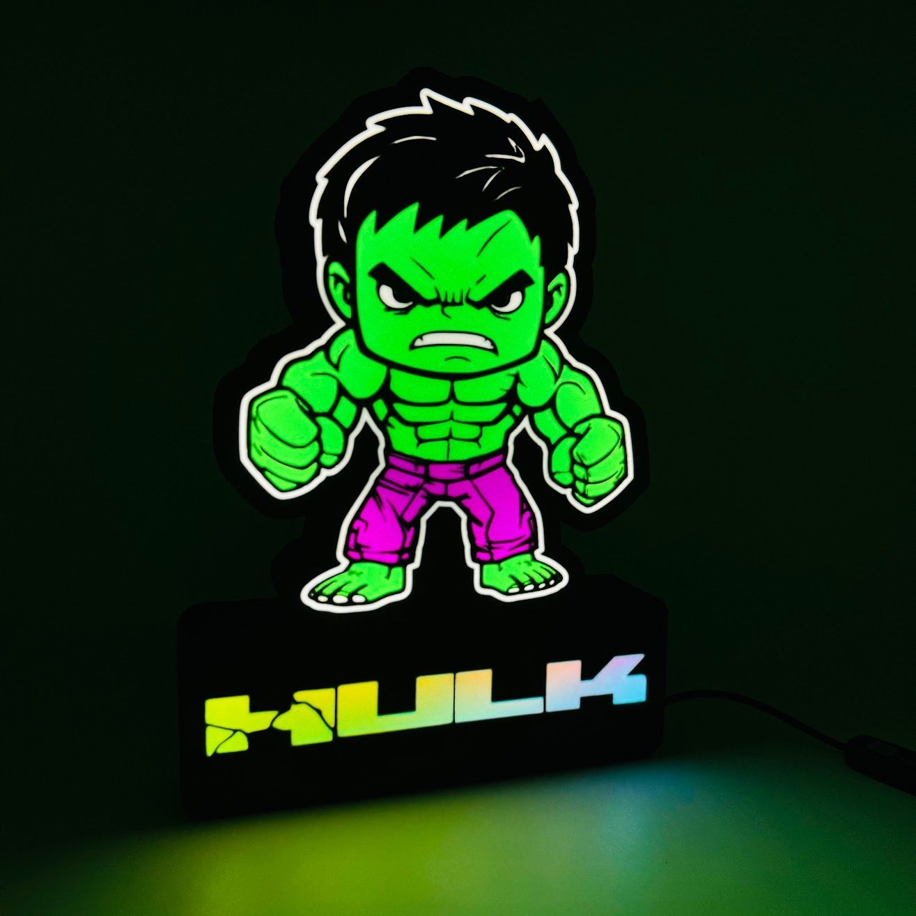 Lampade: Lightbox lumière led HULK RGB – Nuovo (secondo la descrizione) da Vicques venduto da PAMB3D